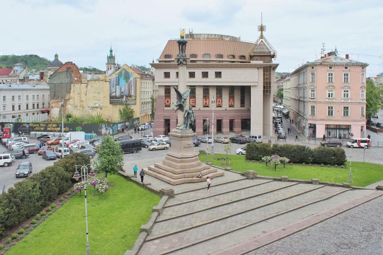 Квартира В Центрі Львова Вулиця Міцкевича 5, Простора З Гарним Видом На Місто Exteriör bild